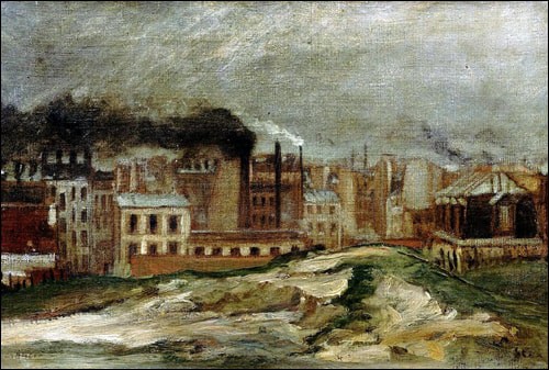 THÉOPHILE ALEXANDRE STEINLEN - PAYSAGE D'USINES