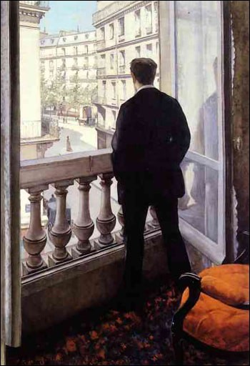 GUSTAVE CAILLEBOTTE - JEUNE HOMME AU BALCON
