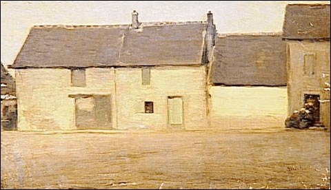 THÉOPHILE ALEXANDRE STEINLEN - MAISONS DANS UN VILLAGE