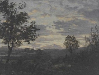 PAYSAGE DE FRANCE - EFFET DE SOIR (ANONYME)