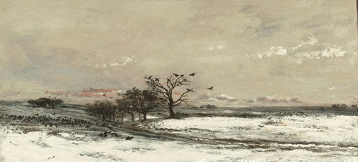 La neige, par Charles-François Daubigny